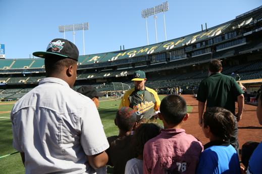 Jonny Gomes during foster youth field visit 1